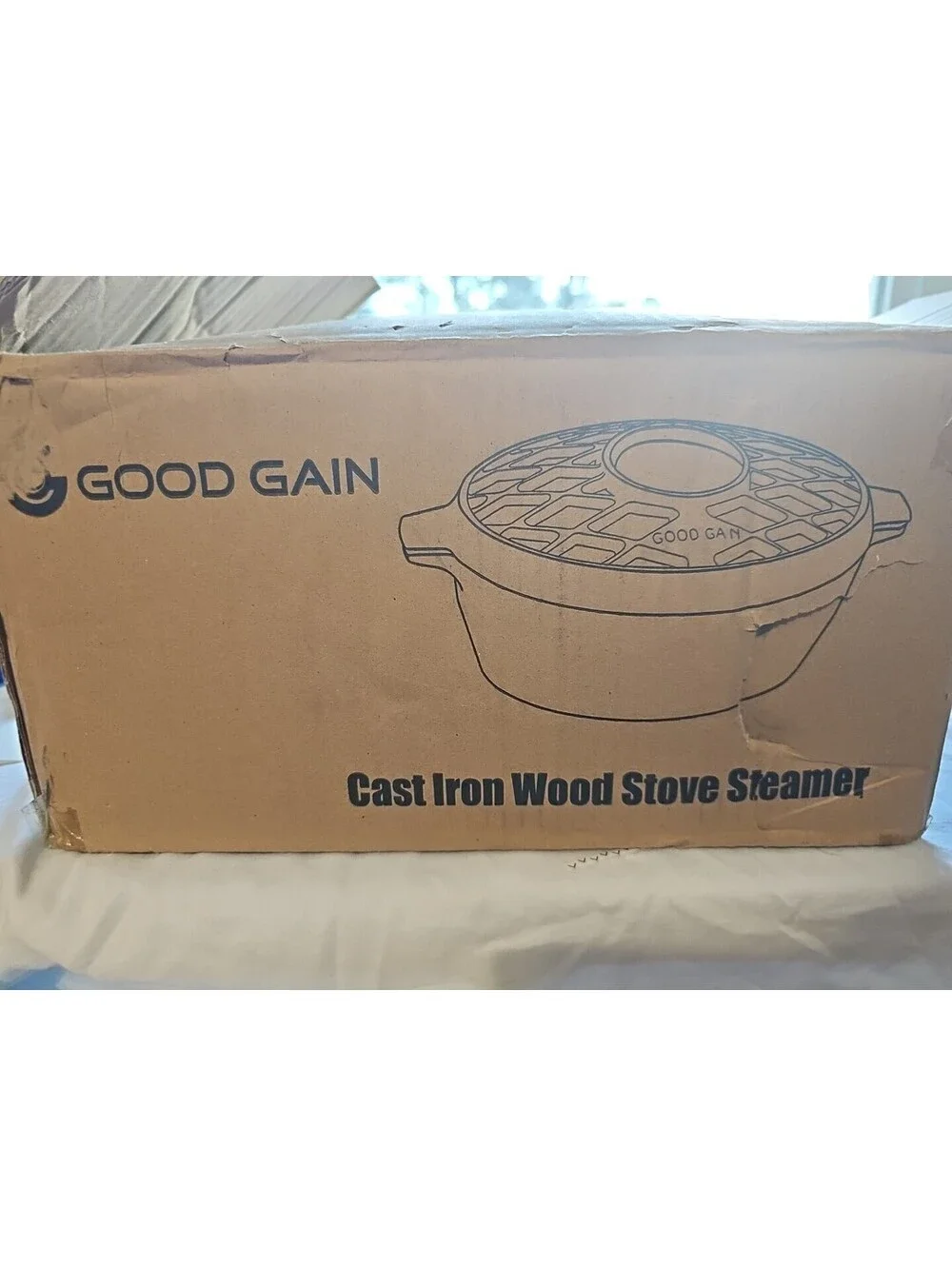 Good Gain Cast Iron Wood Stove Steamer